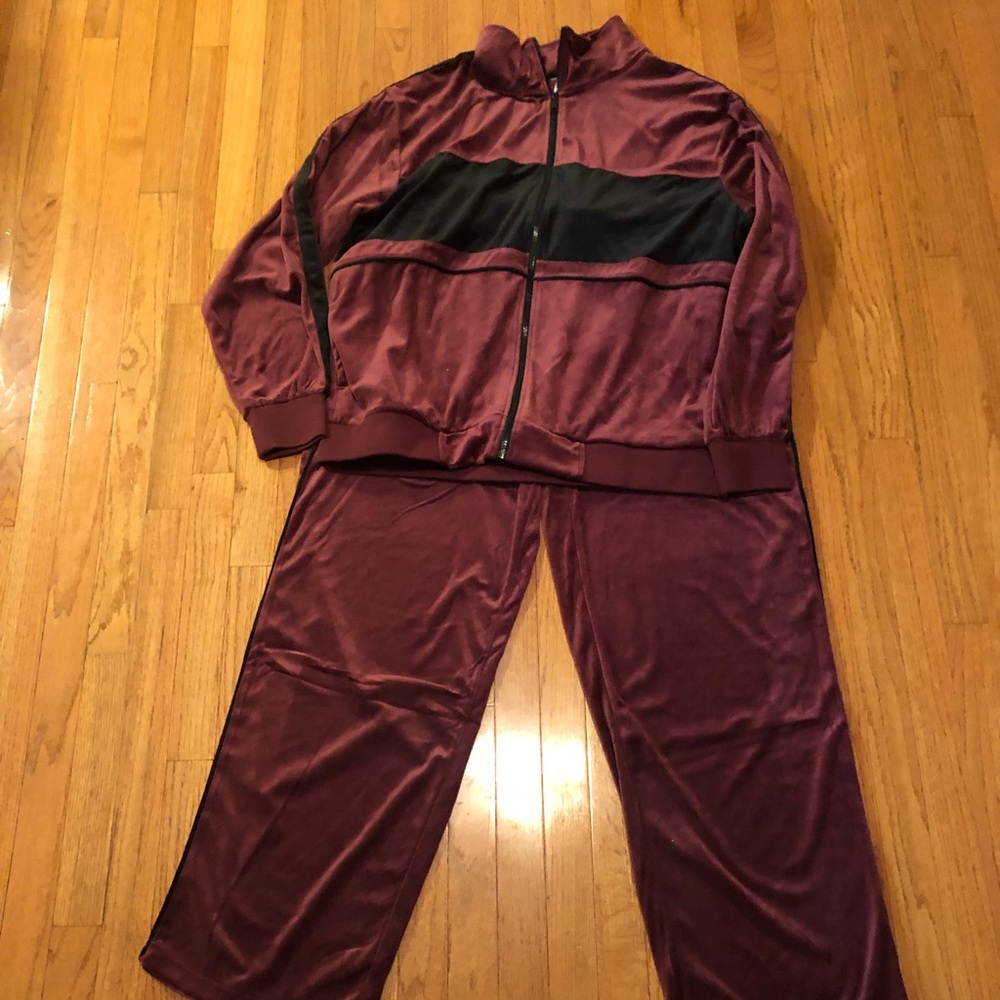 Mens Velour Jumpsuit/sweatsuit
